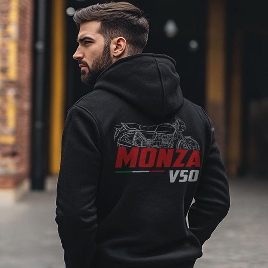 Moto Guzzi V50 Monza Inspired Hoodie - Motorcycle Sweatshirt for Riders