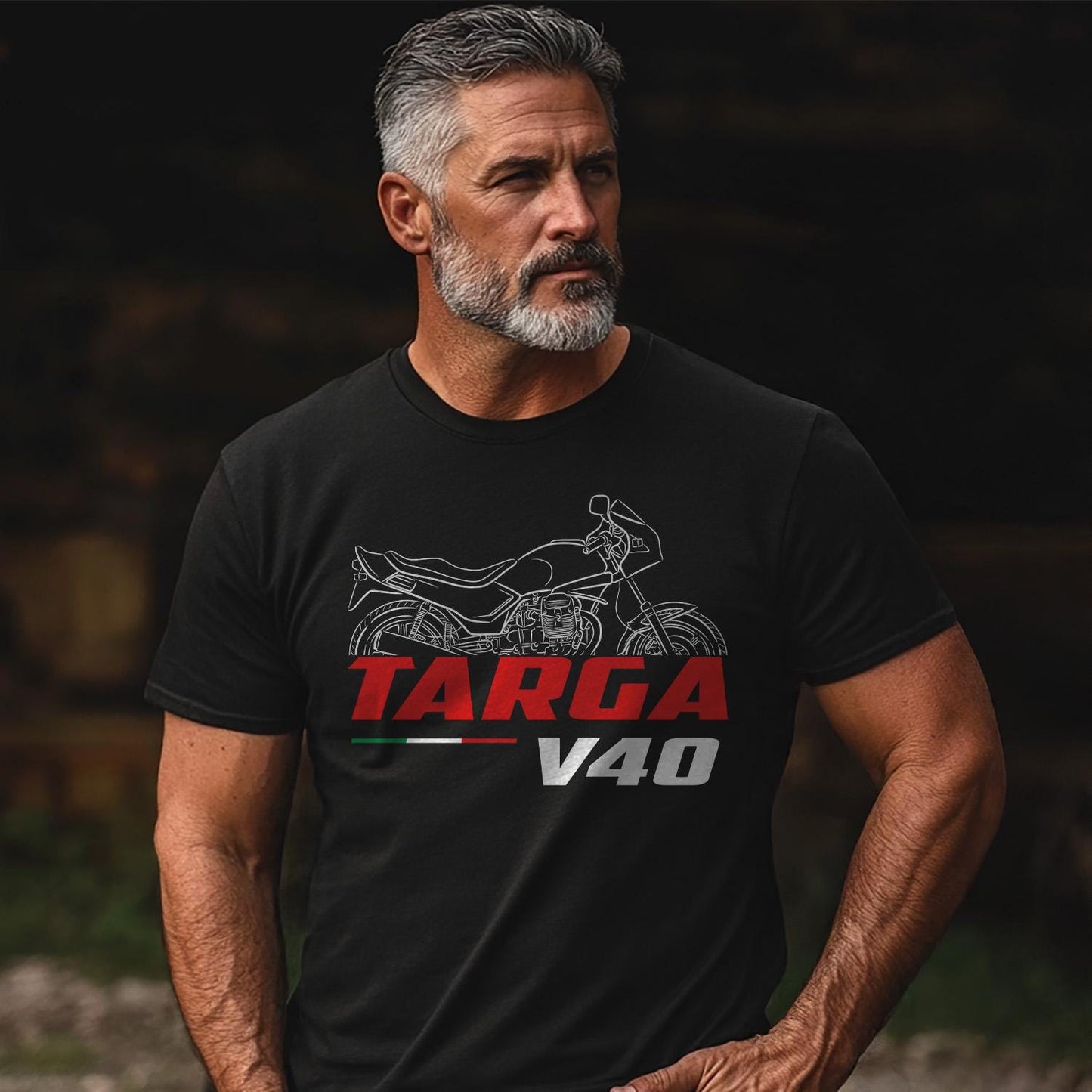 Moto Guzzi V40 Targa Inspired T-Shirt - Motorcycle Tee Shirt for Riders