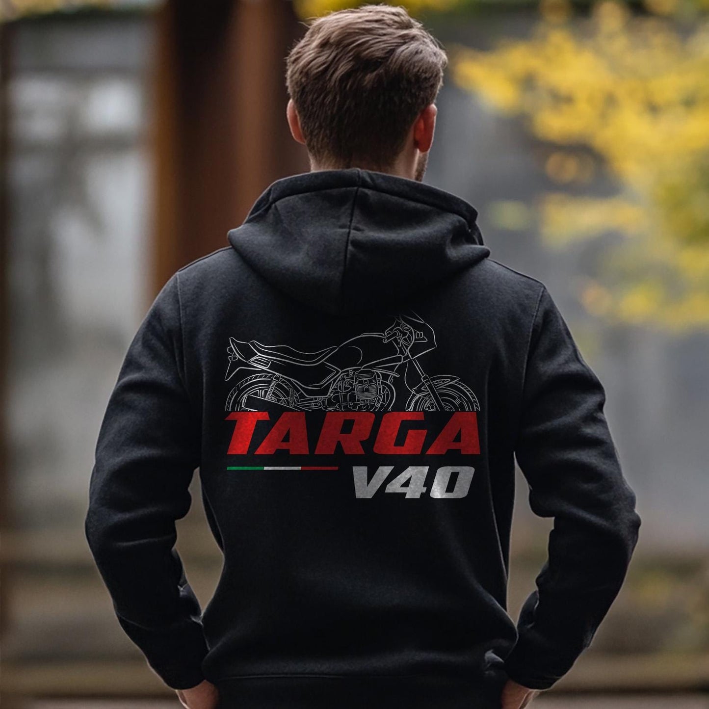 Moto Guzzi V40 Targa Inspired Hoodie - Motorcycle Sweatshirt for Riders