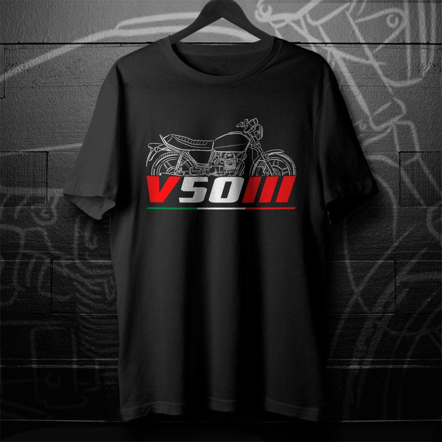Moto Guzzi V50 Inspired T-Shirt - Motorcycle Tee Shirt for Riders