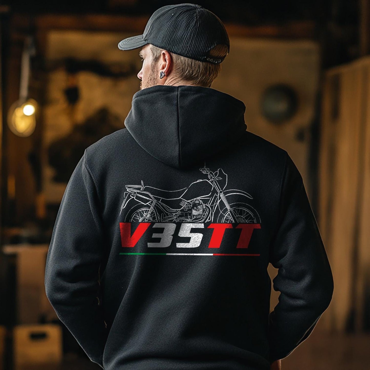 Moto Guzzi V35 TT 1984 - 1986 Inspired Hoodie - Motorcycle Sweatshirt for Riders