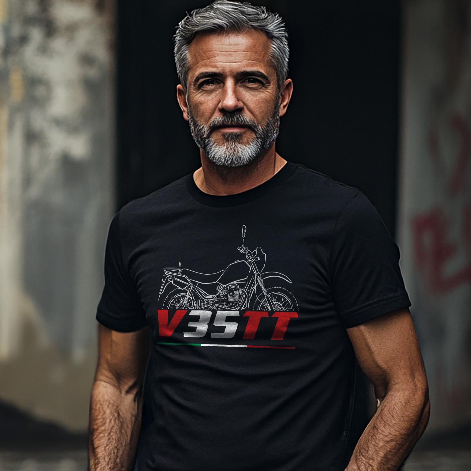 Moto Guzzi V35 TT 1984 - 1986 Inspired T-Shirt - Motorcycle Tee Shirt for Riders