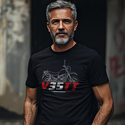 Moto Guzzi V35 TT 1984 - 1986 Inspired T-Shirt - Motorcycle Tee Shirt for Riders