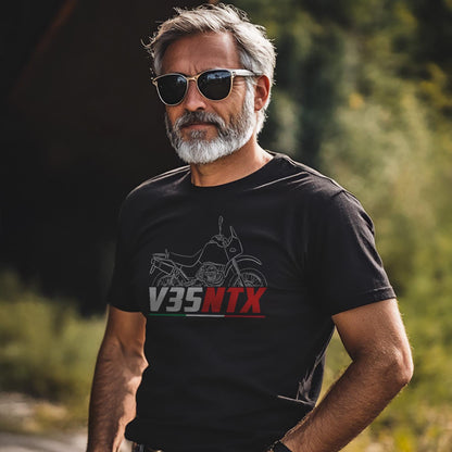 Moto Guzzi V35 NTX 1987 - 1989 Inspired T-Shirt - Motorcycle Tee Shirt for Riders
