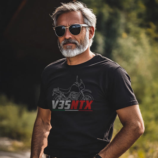 Moto Guzzi V35 NTX 1987 - 1989 Inspired T-Shirt - Motorcycle Tee Shirt for Riders