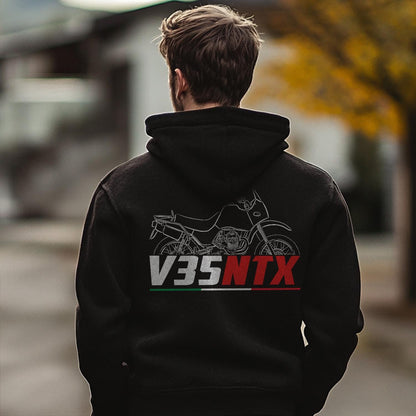 Moto Guzzi V35 NTX 1987 - 1989 Inspired Hoodie - Motorcycle Sweatshirt for Riders