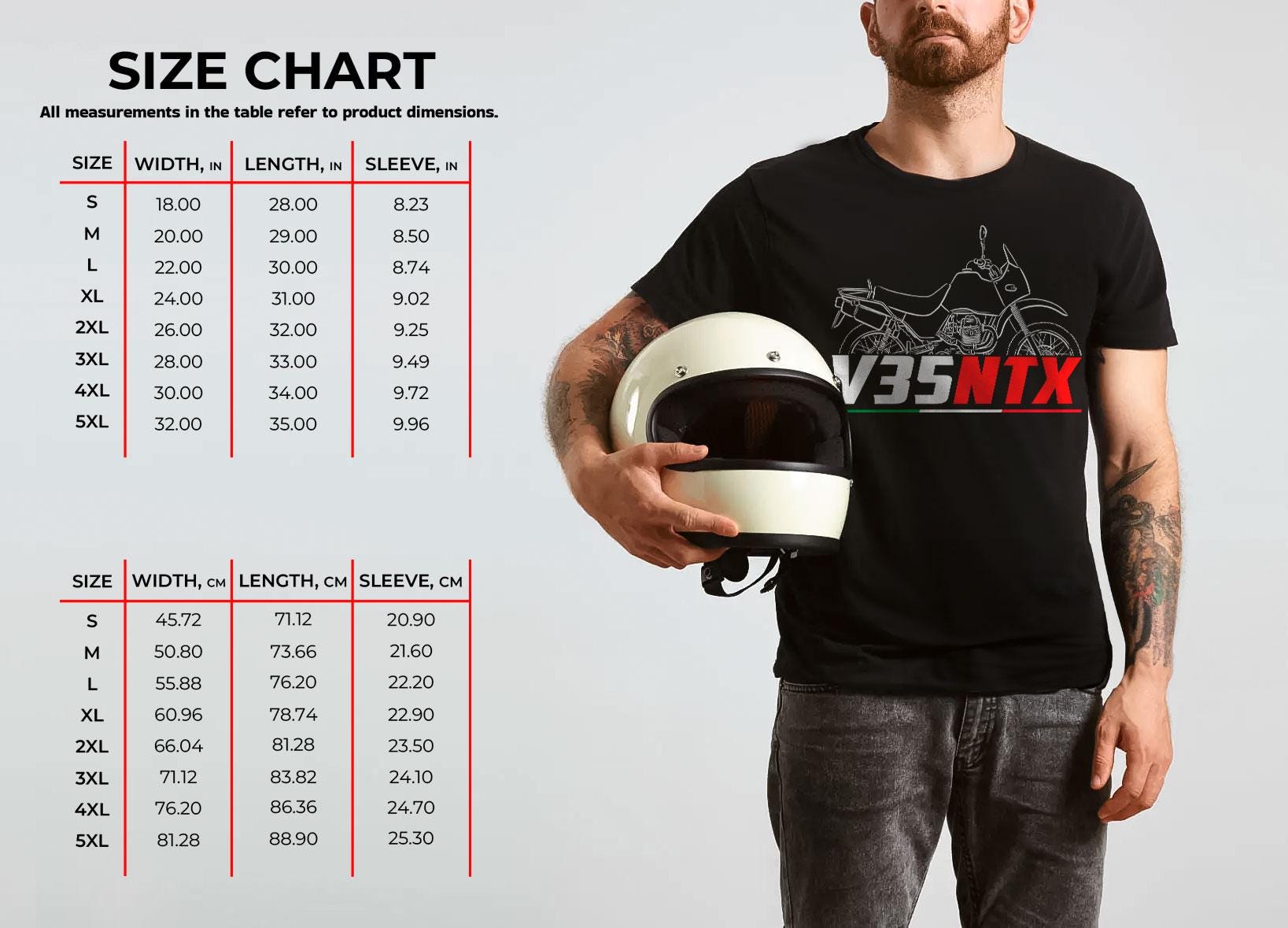 Moto Guzzi V35 NTX 1987 - 1989 Inspired T-Shirt - Motorcycle Tee Shirt for Riders