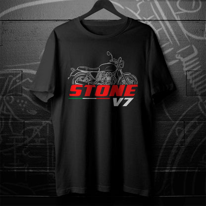 Moto Guzzi V7 Stone 2013 - 2014 Inspired Hoodie - Motorcycle Sweatshirt for Riders