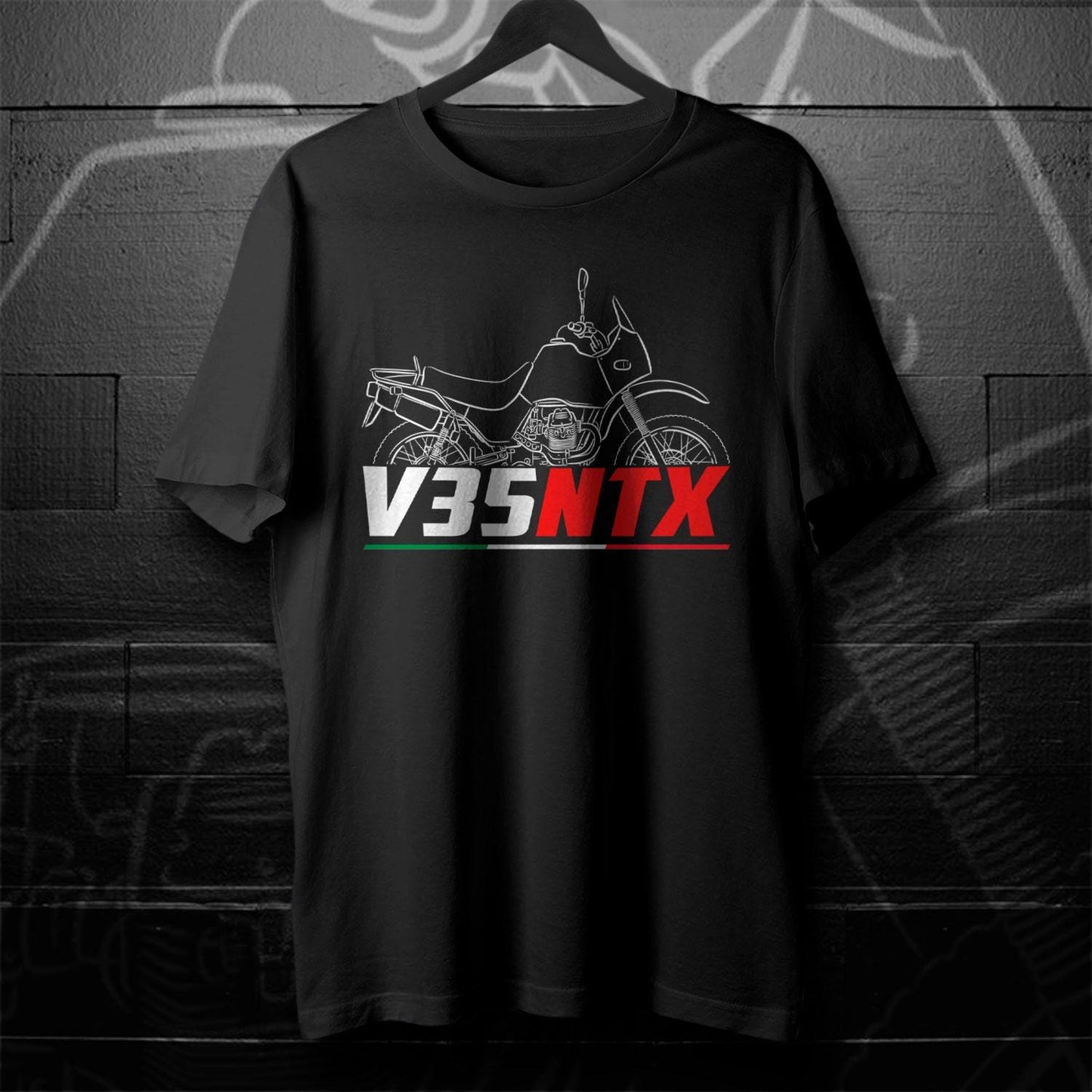 Moto Guzzi V35 NTX 1987 - 1989 Inspired T-Shirt - Motorcycle Tee Shirt for Riders