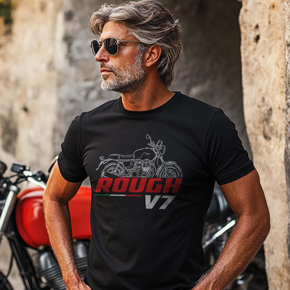 Moto Guzzi V7 III Rough | Special & Stone Inspired T-Shirt - Motorcycle Tee Shirt for Riders