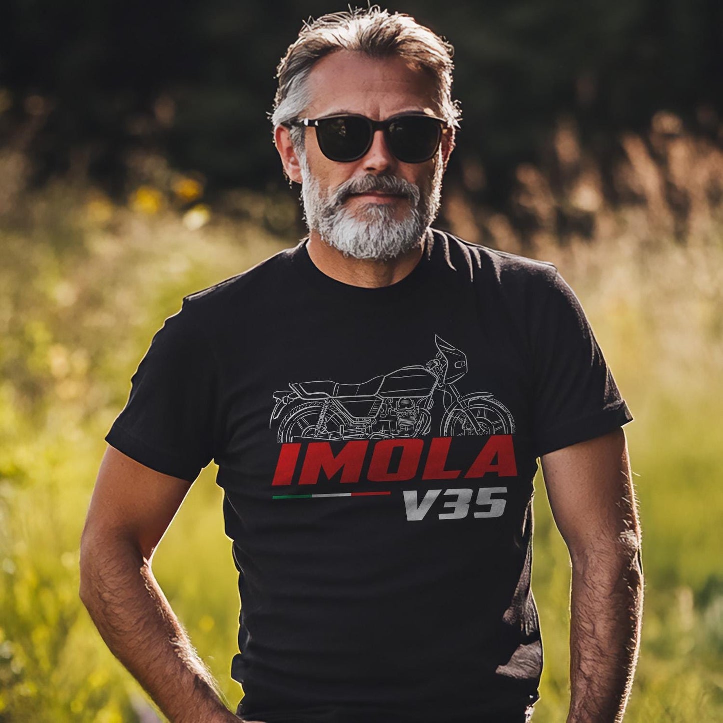 Moto Guzzi V35 Imola Inspired T-Shirt - Motorcycle Tee Shirt for Riders