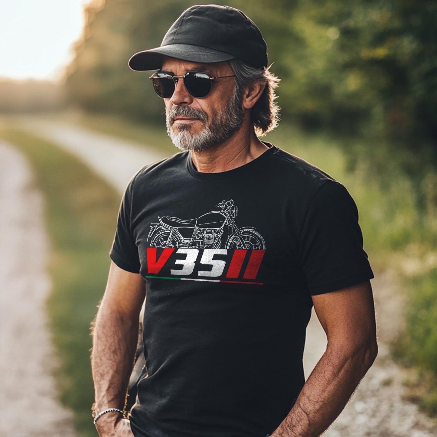 Moto Guzzi V35 II & III Inspired T-Shirt - Motorcycle Tee Shirt for Riders