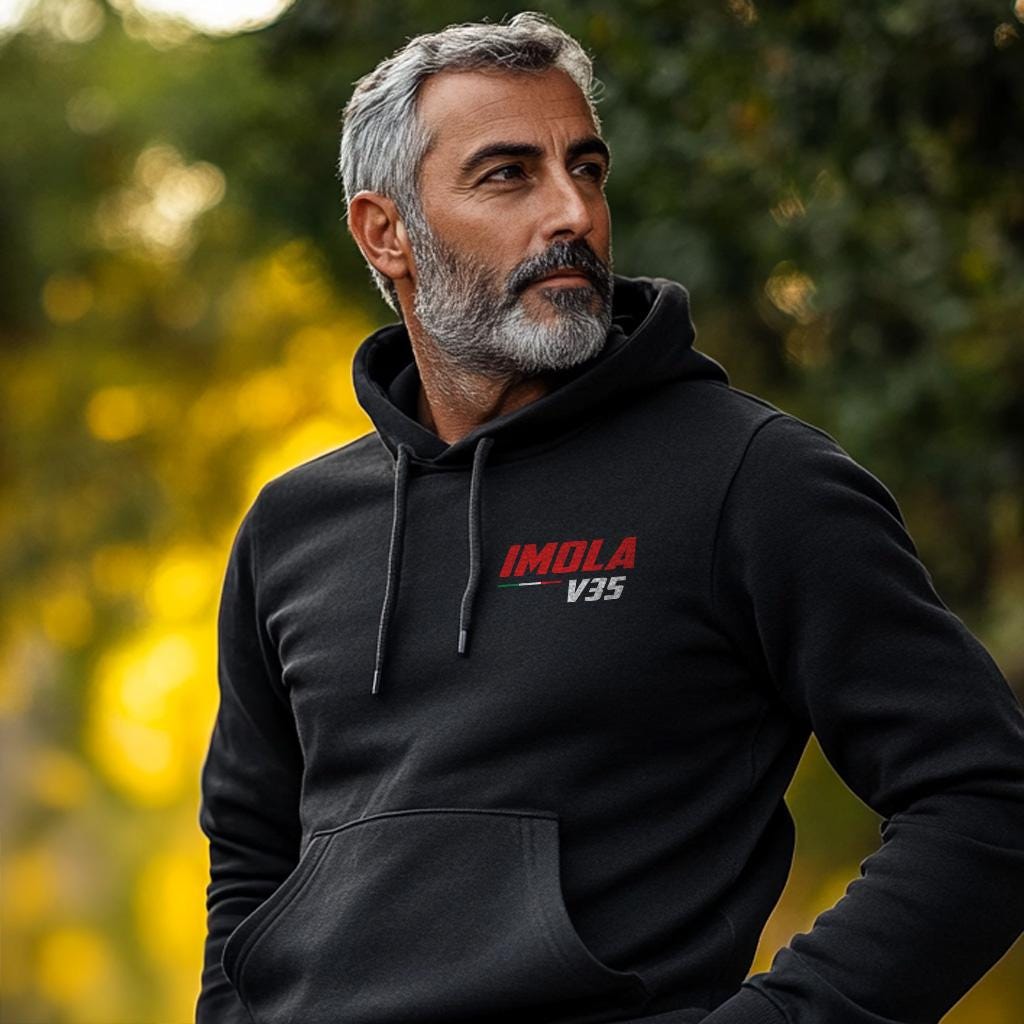 Moto Guzzi V35 Imola Inspired Hoodie - Motorcycle Sweatshirt for Riders