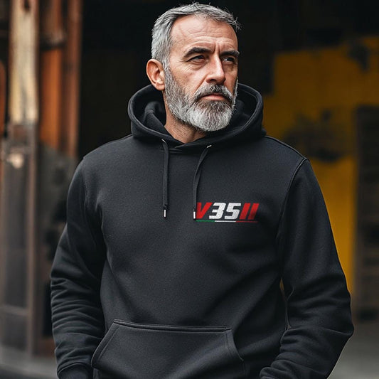 Moto Guzzi V35 II & III Inspired Hoodie - Motorcycle Sweatshirt for Riders
