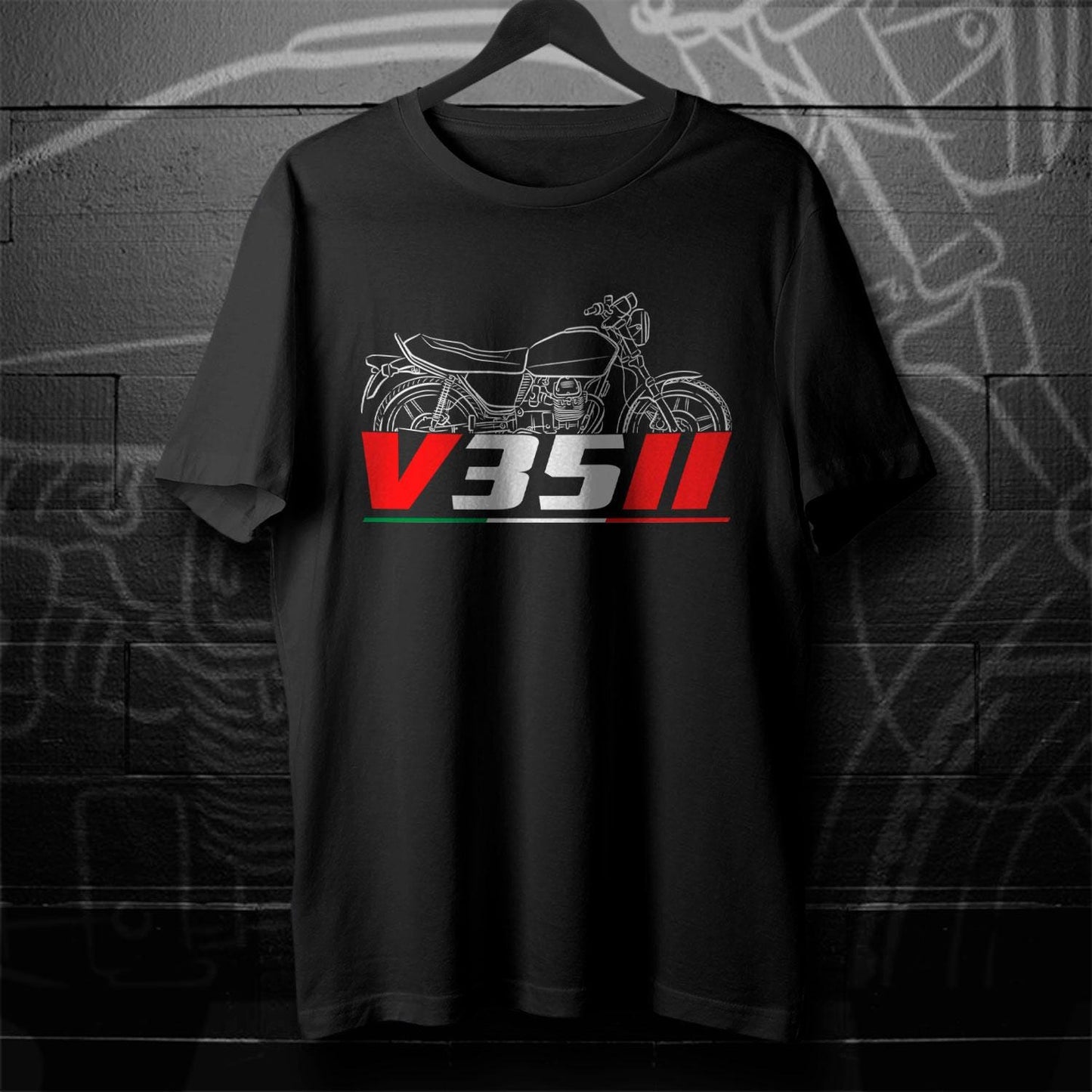 Moto Guzzi V35 II & III Inspired T-Shirt - Motorcycle Tee Shirt for Riders
