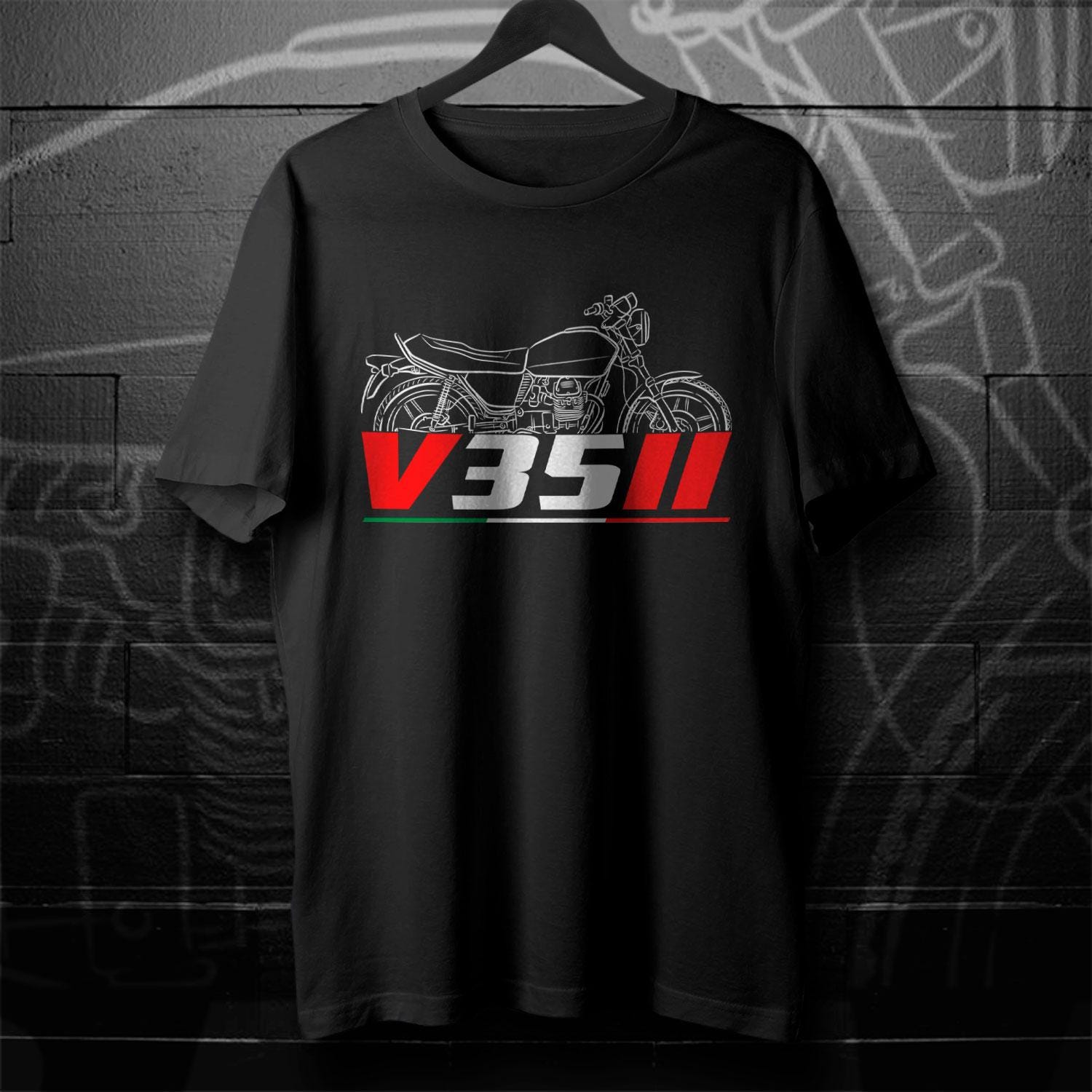Moto Guzzi V35 II & III Inspired T-Shirt - Motorcycle Tee Shirt for Riders