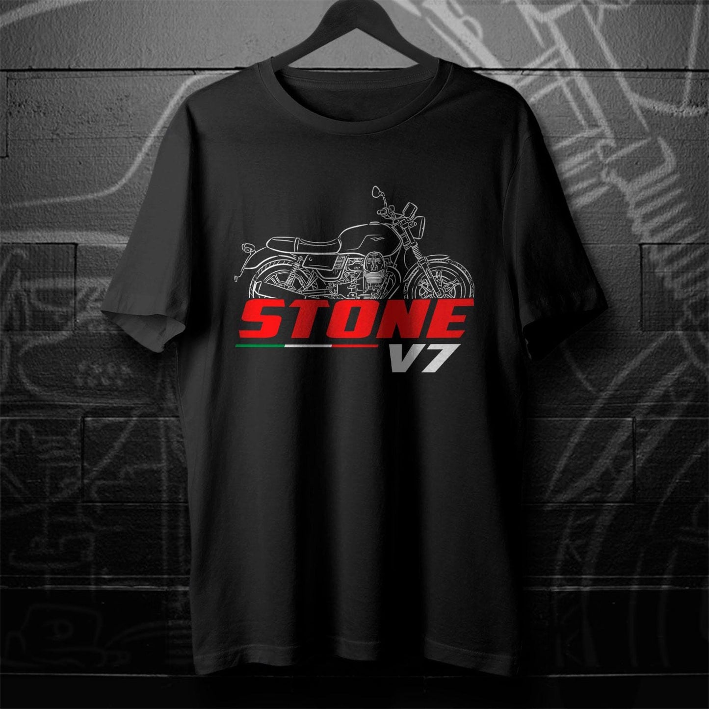 Moto Guzzi V7 III Rough | Special & Stone Inspired T-Shirt - Motorcycle Tee Shirt for Riders