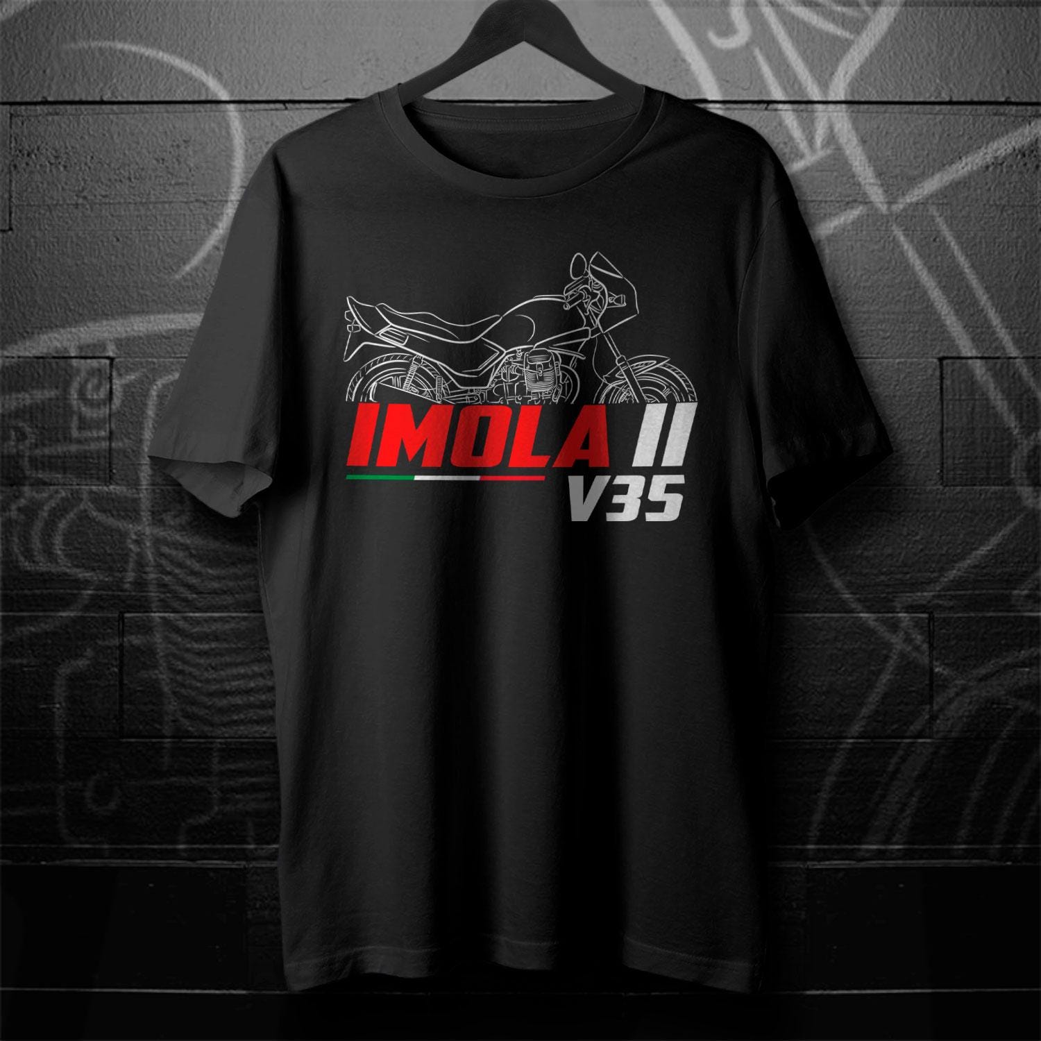 Moto Guzzi V35 Imola Inspired T-Shirt - Motorcycle Tee Shirt for Riders