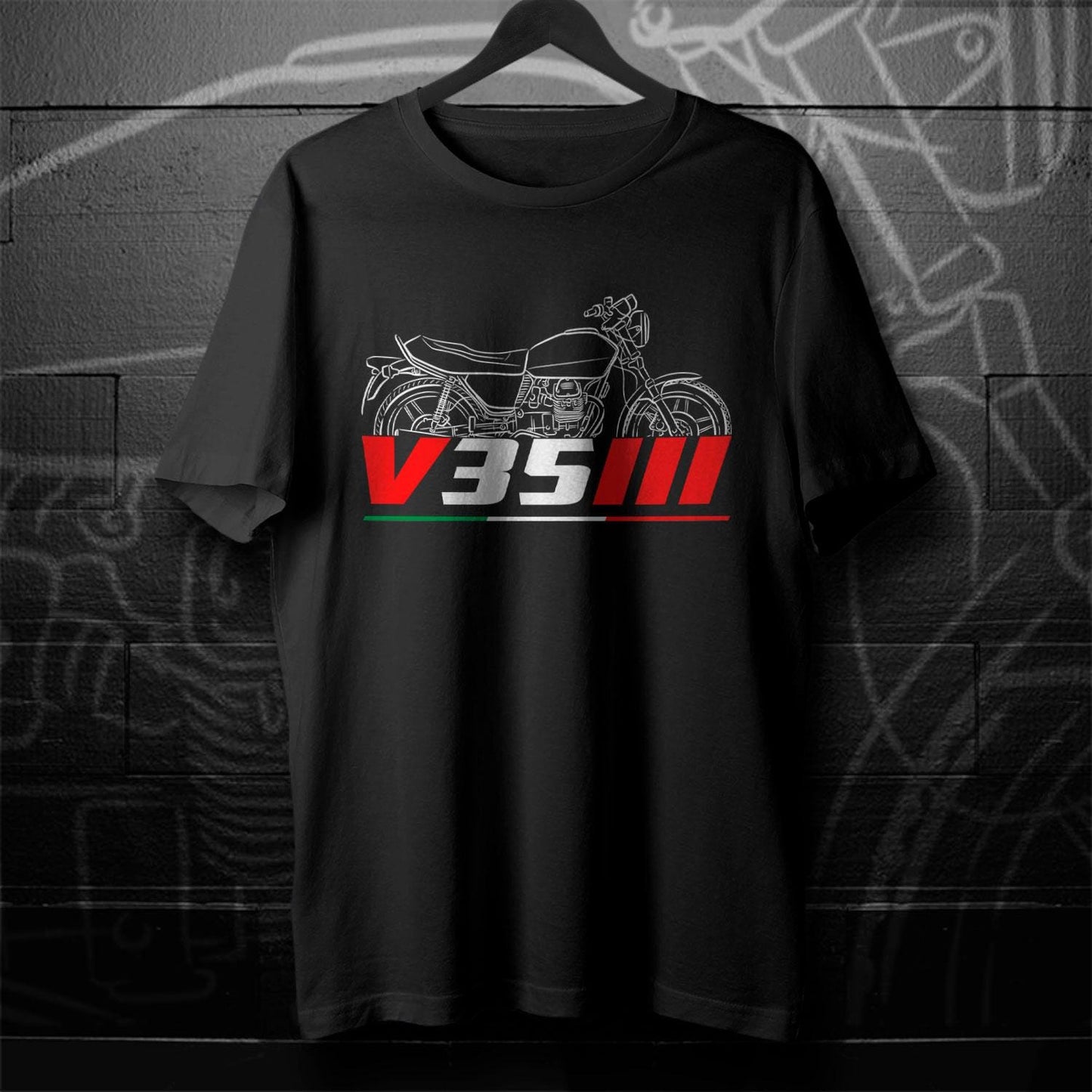 Moto Guzzi V35 II & III Inspired T-Shirt - Motorcycle Tee Shirt for Riders