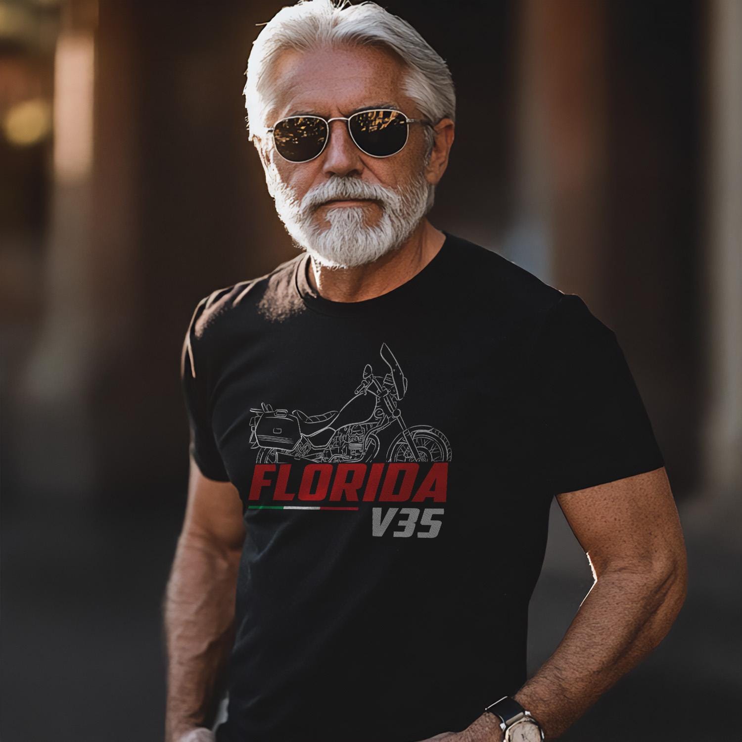 Moto Guzzi V35 | Florida & GT Inspired T-Shirt - Motorcycle Tee Shirt for Riders