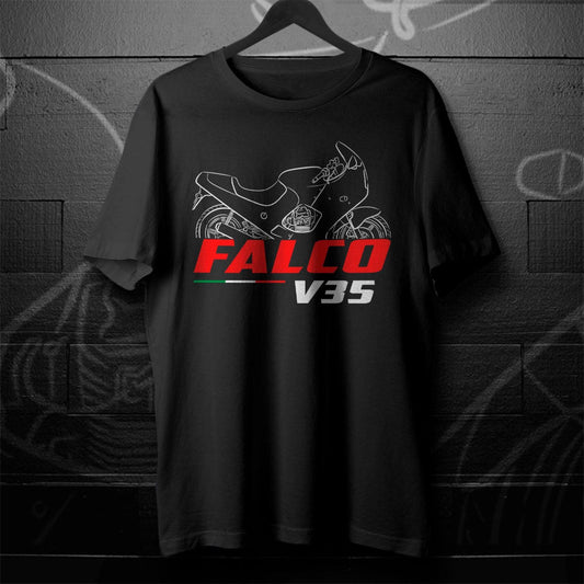 Moto Guzzi V35 Falco 1988 Inspired T-Shirt - Motorcycle Tee Shirt for Riders