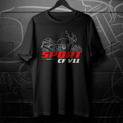 Moto Guzzi V11 Sport | CF | Naked & Scura Inspired T-Shirt - Motorcycle Tee Shirt for Riders