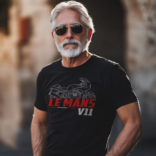 Moto Guzzi V11 Le Mans Inspired T-Shirt - Motorcycle Tee Shirt for Riders