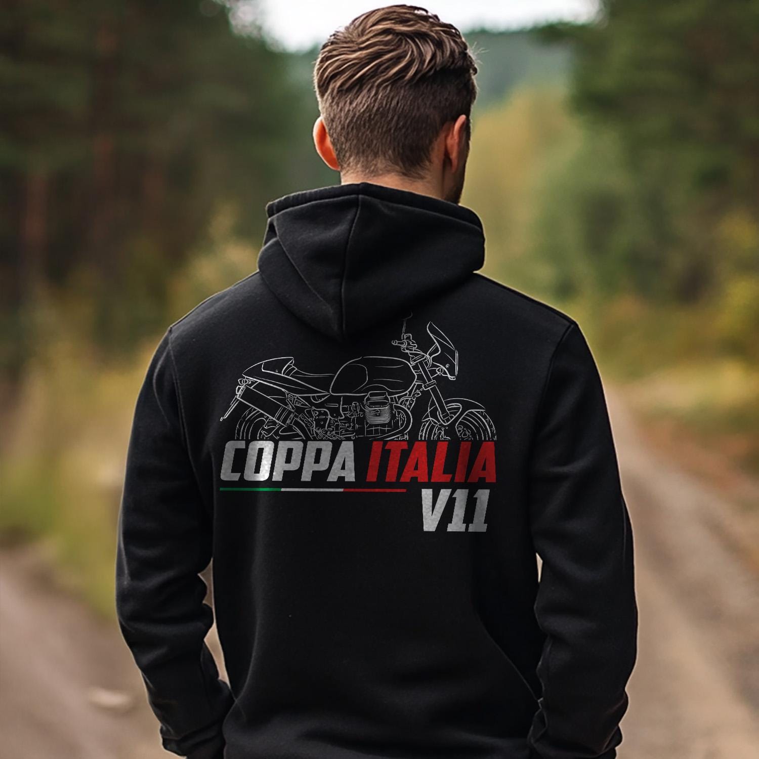 Moto Guzzi V11 Coppa Italia 2004 - 2005 Inspired Hoodie - Motorcycle Sweatshirt for Riders