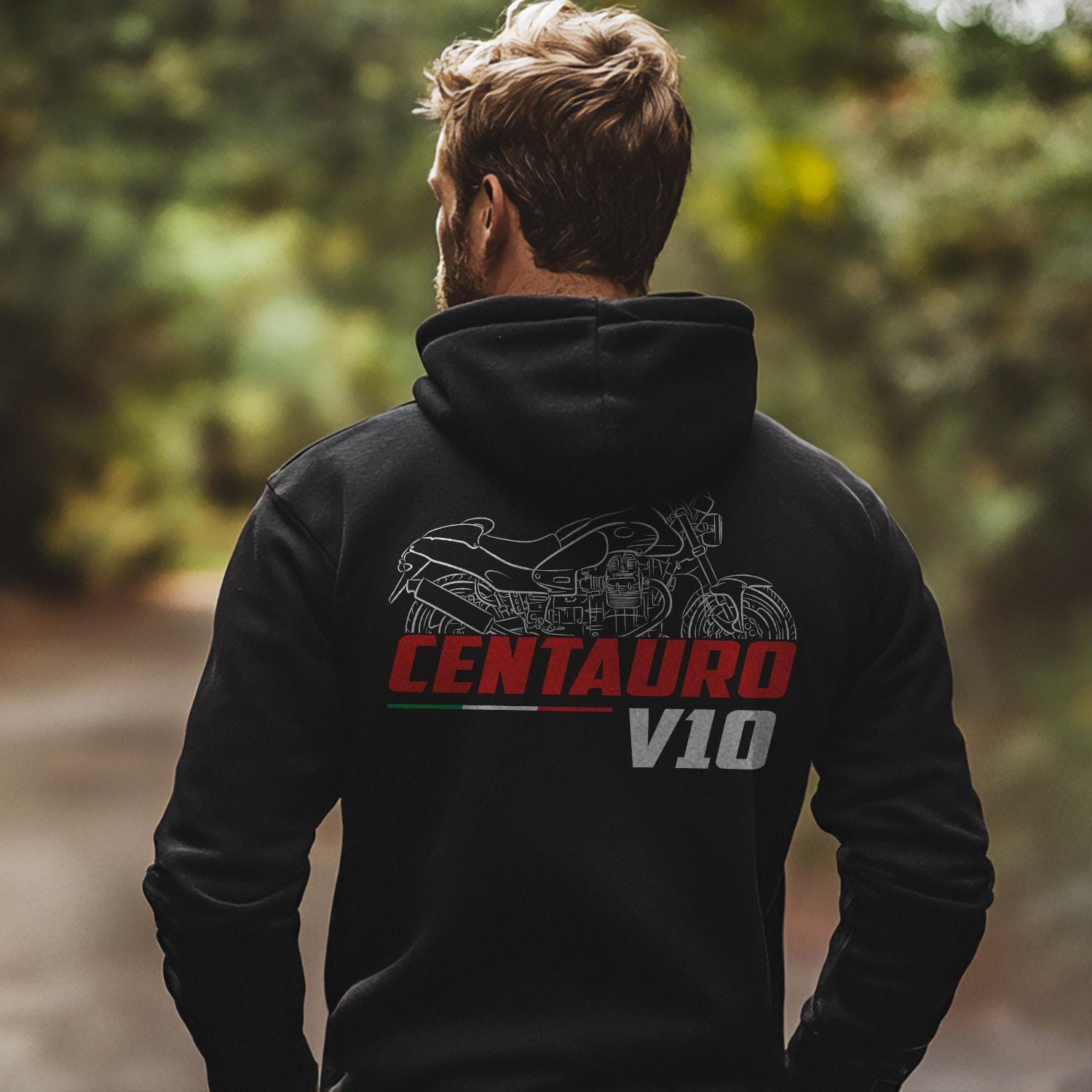 Moto Guzzi V10 Centauro Inspired Hoodie - Motorcycle Sweatshirt for Riders
