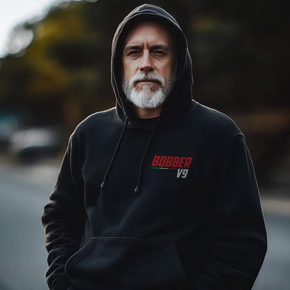 Moto Guzzi V9 Bobber 2017 - 2024 Inspired Hoodie - Motorcycle Sweatshirt for Riders