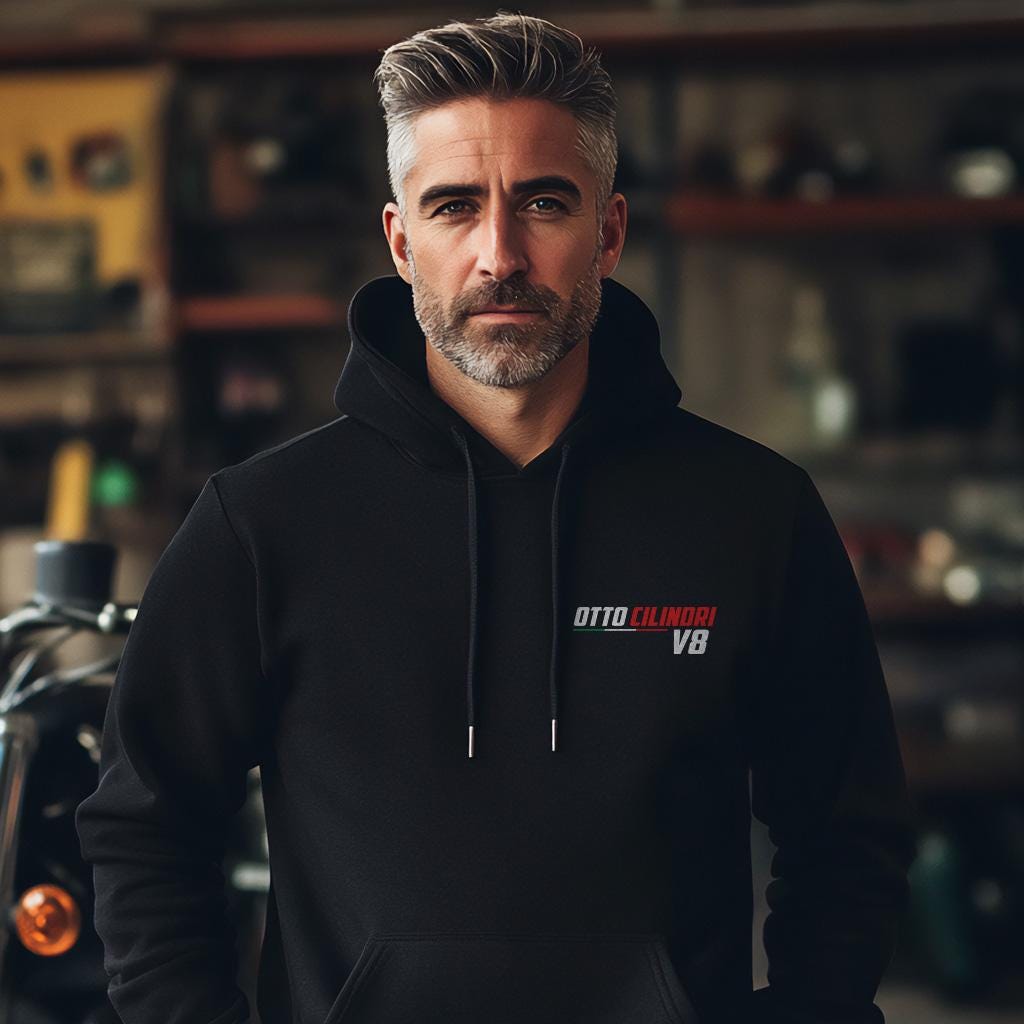 Moto Guzzi V8 Otto Cilindri 1955 - 1957 Inspired Hoodie - Motorcycle Sweatshirt for Riders