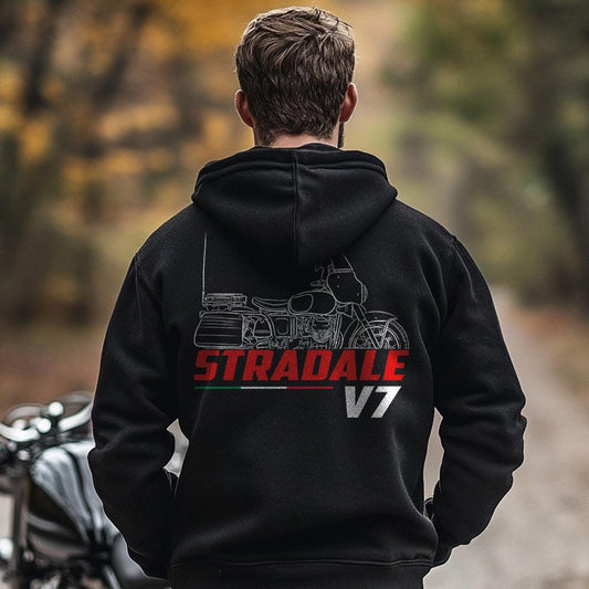 Moto Guzzi V7 Polizia Stradale 1967 - 1969 Inspired Hoodie - Motorcycle Sweatshirt for Riders