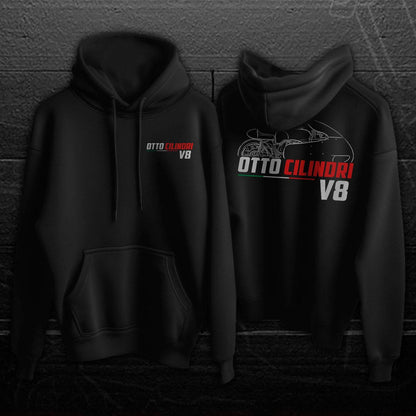 Moto Guzzi V8 Otto Cilindri 1955 - 1957 Inspired Hoodie - Motorcycle Sweatshirt for Riders
