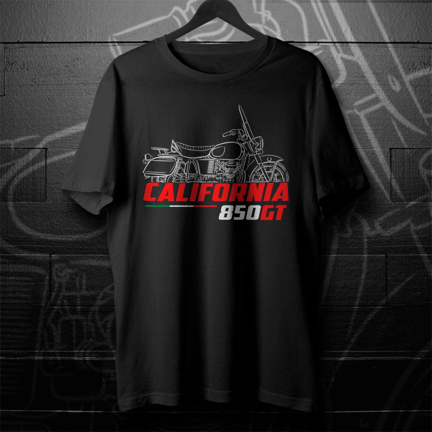 Moto Guzzi V7 850 GT & 850GT California Inspired T-Shirt - Motorcycle Tee Shirt for Riders