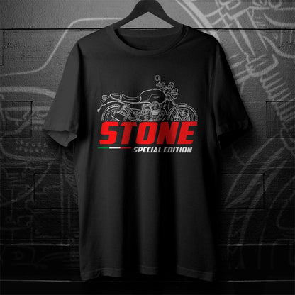 Moto Guzzi V7 850 Stone Inspired T-Shirt - Motorcycle Tee Shirt for Riders