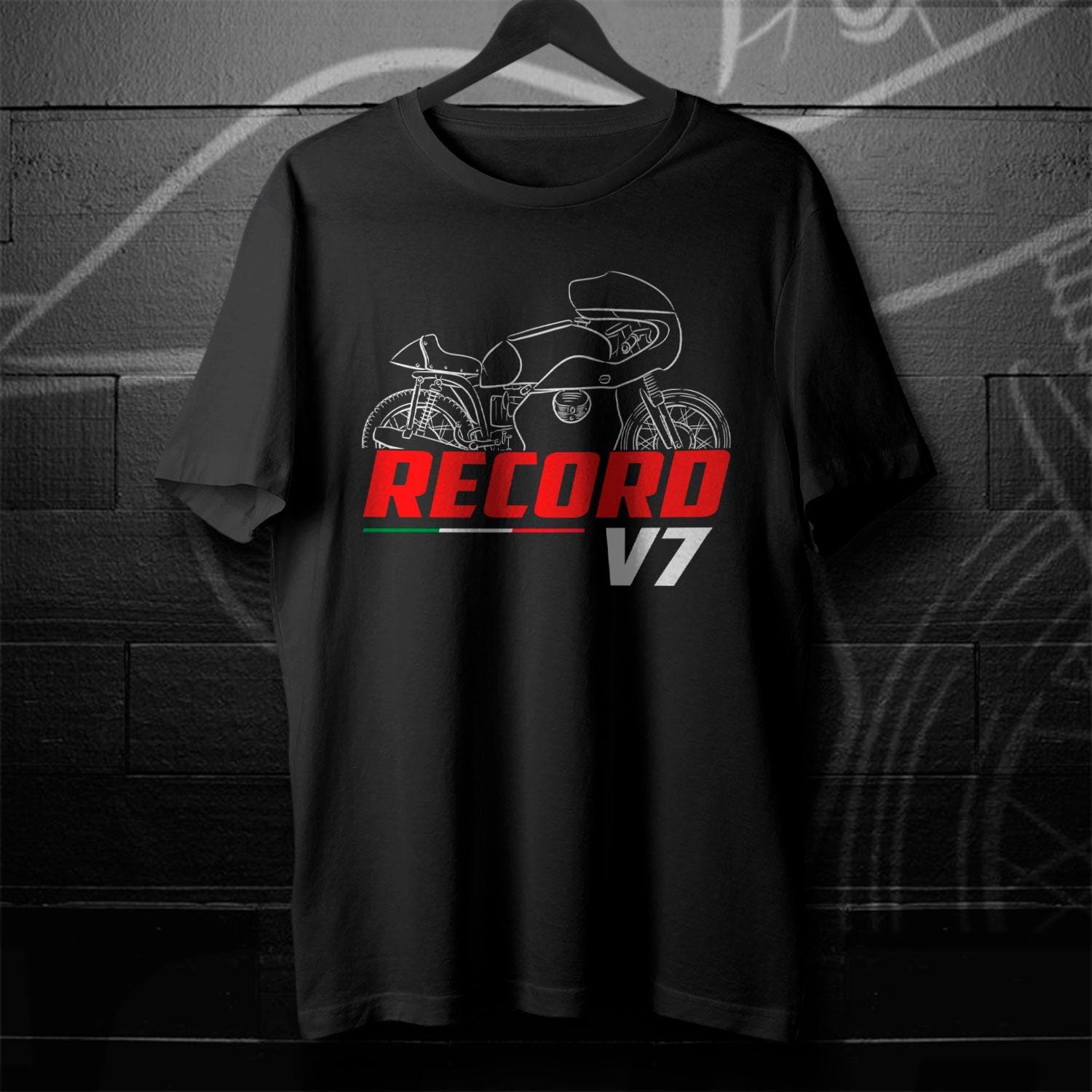 Moto Guzzi V7 Record & Special Inspired T-Shirt - Motorcycle Tee Shirt for Riders