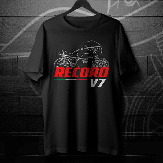 Moto Guzzi V7 Record & Special Inspired T-Shirt - Motorcycle Tee Shirt for Riders