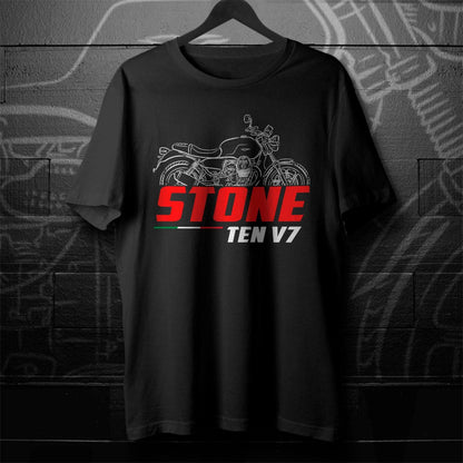 Moto Guzzi V7 850 Stone Inspired T-Shirt - Motorcycle Tee Shirt for Riders