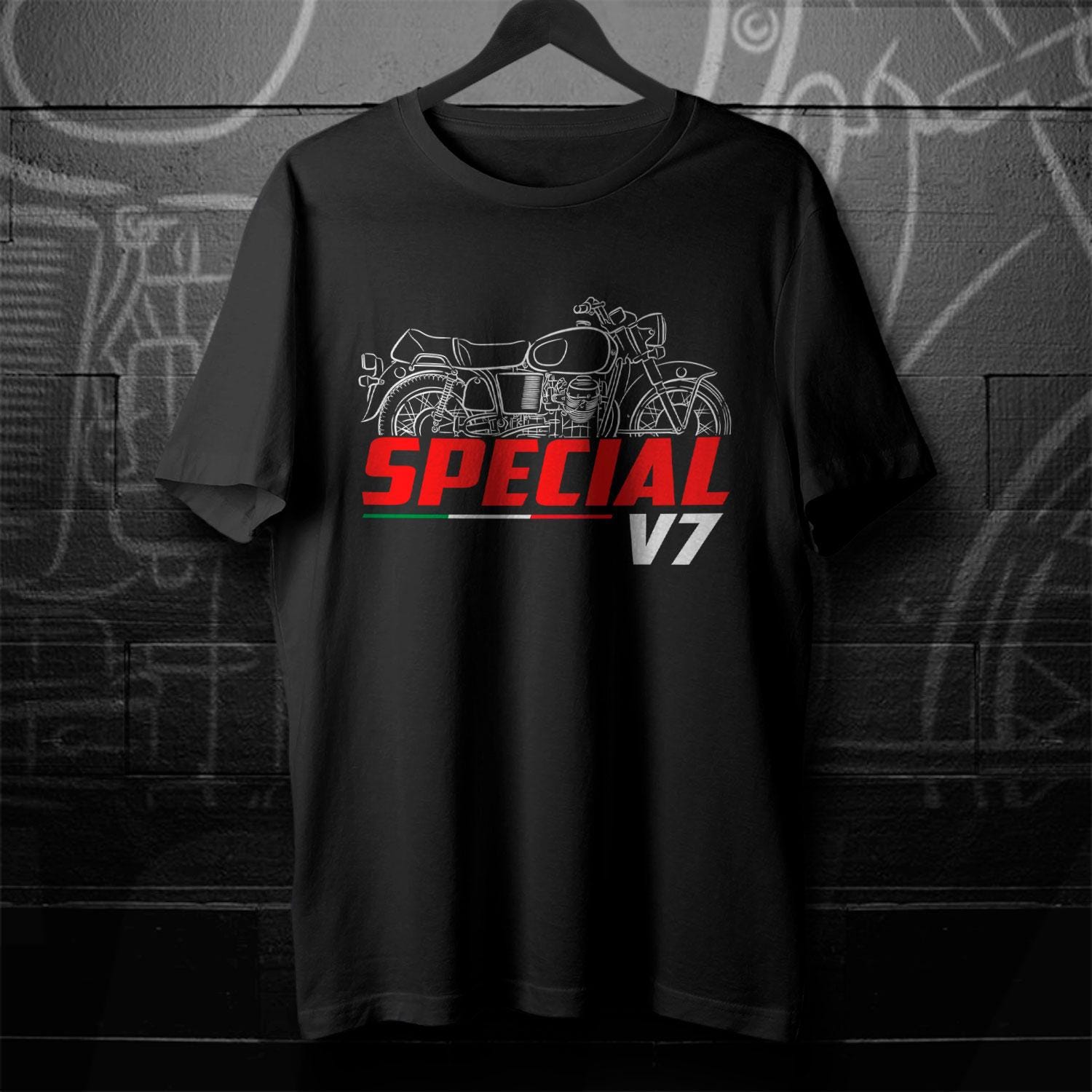 Moto Guzzi V7 Record & Special Inspired T-Shirt - Motorcycle Tee Shirt for Riders