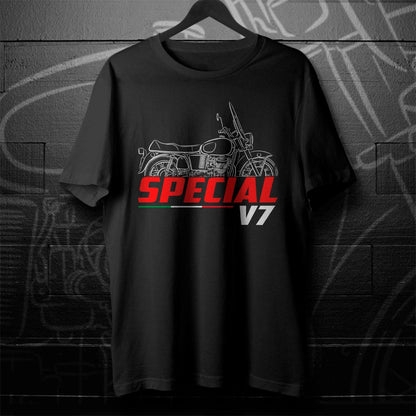 Moto Guzzi V7 Record & Special Inspired T-Shirt - Motorcycle Tee Shirt for Riders