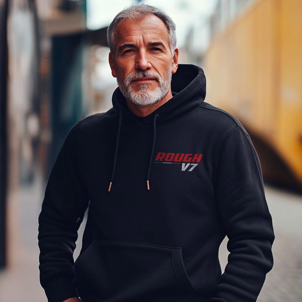 Moto Guzzi V7 III Rough | Special & Stone Inspired Hoodie - Motorcycle Sweatshirt for Riders