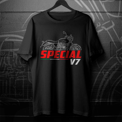 Moto Guzzi V7 Record & Special Inspired T-Shirt - Motorcycle Tee Shirt for Riders