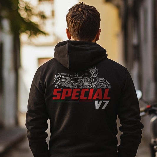 Moto Guzzi V7 850 Special 2021 - 2025 Inspired Hoodie - Motorcycle Sweatshirt for Riders