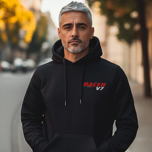 Moto Guzzi V7 III Racer 2017 - 2019 Inspired Hoodie - Motorcycle Sweatshirt for Riders