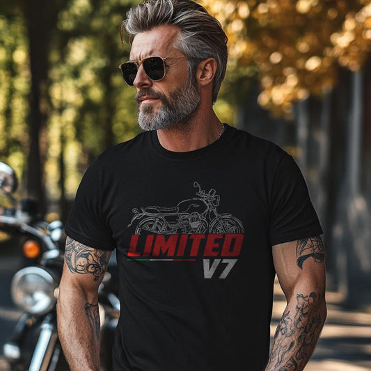 Moto Guzzi V7 III Limited 2020 Inspired T-Shirt - Motorcycle Tee Shirt for Riders