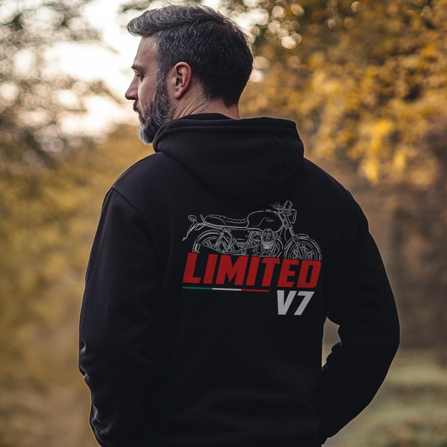 Moto Guzzi V7 III Limited 2020 Inspired Hoodie - Motorcycle Sweatshirt for Riders