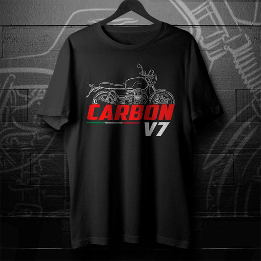 Moto Guzzi V7 III Carbon 2018 - 2020 Inspired T-Shirt - Motorcycle Tee Shirt for Riders