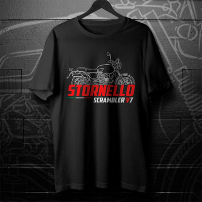 Moto Guzzi V7 II Stornello Inspired T-Shirt - Motorcycle Tee Shirt for Riders