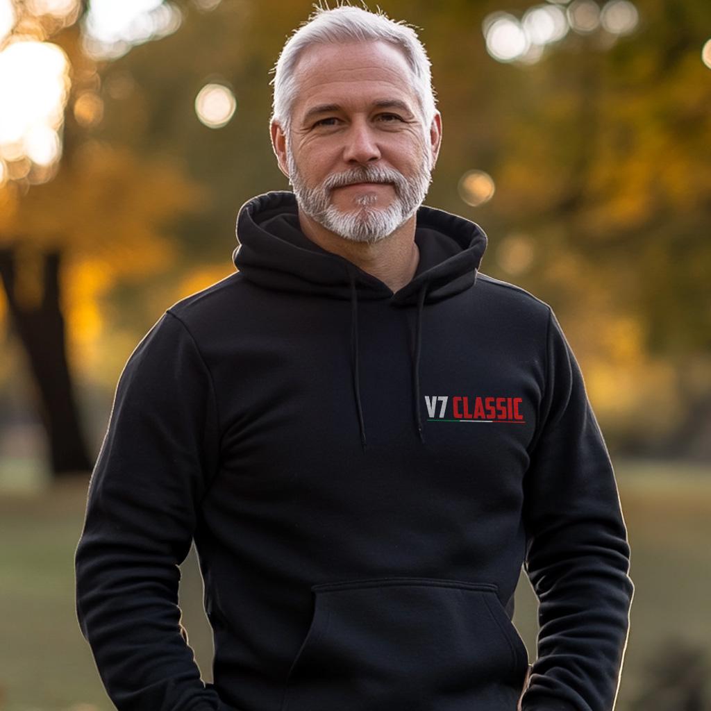 Moto Guzzi V7 Classic 2008 - 2013 Inspired Hoodie - Motorcycle Sweatshirt for Riders