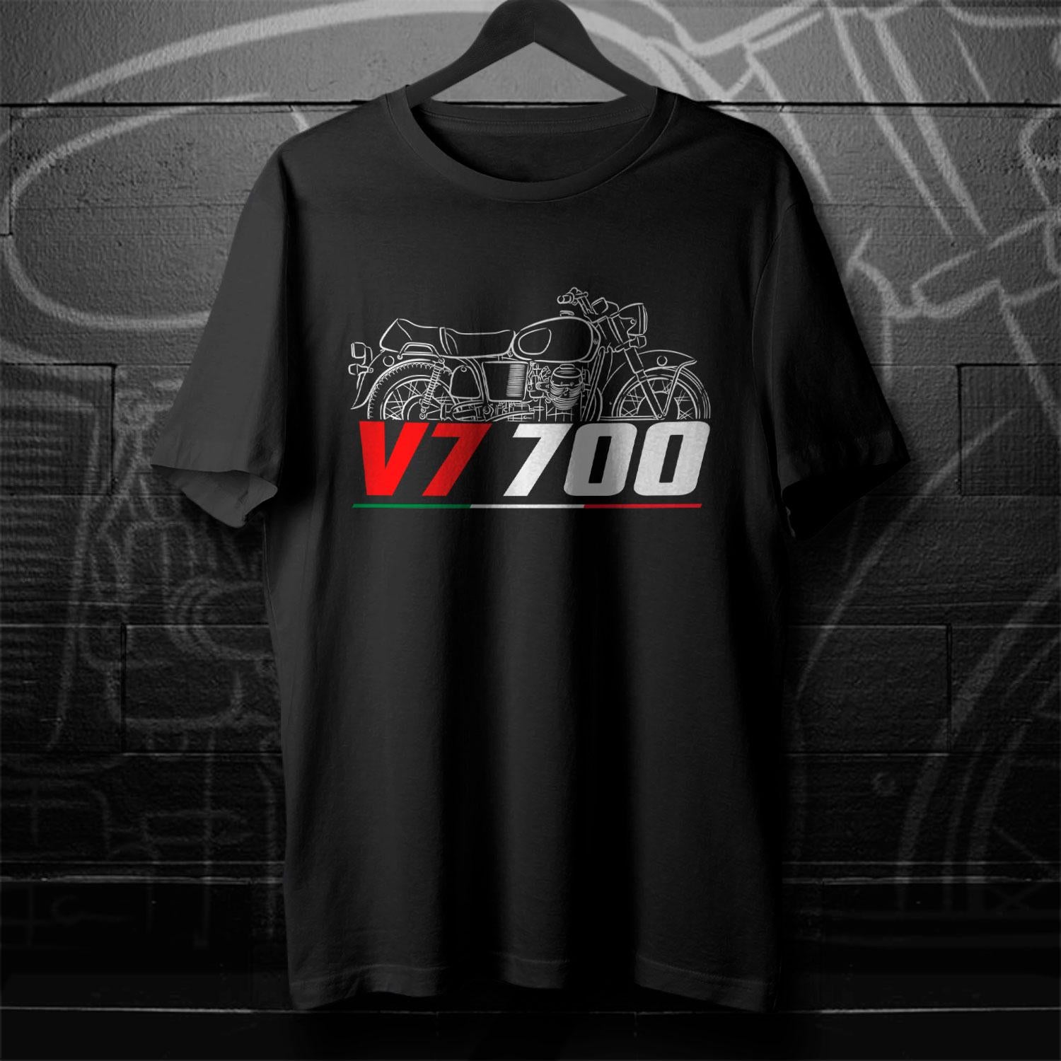 Moto Guzzi V7 700 1965 - 1969 Inspired T-Shirt - Motorcycle Tee Shirt for Riders